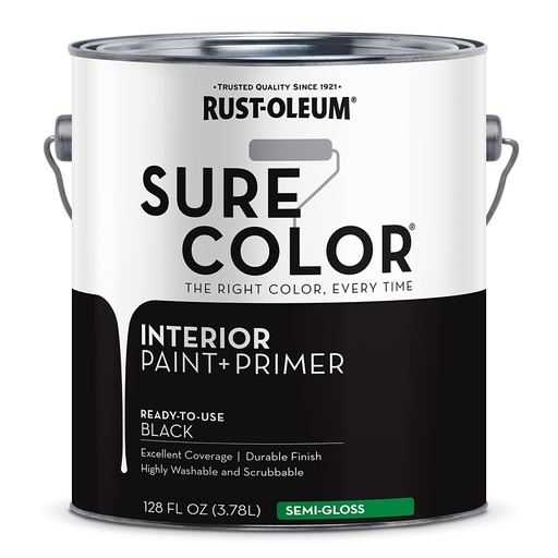 [7457500] PAINT WALL SEMI GLOSS BLACK GA