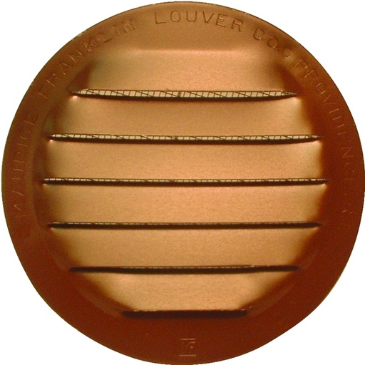 [5224456] SCREEN LOUVER 3IN BRW RND ALUM