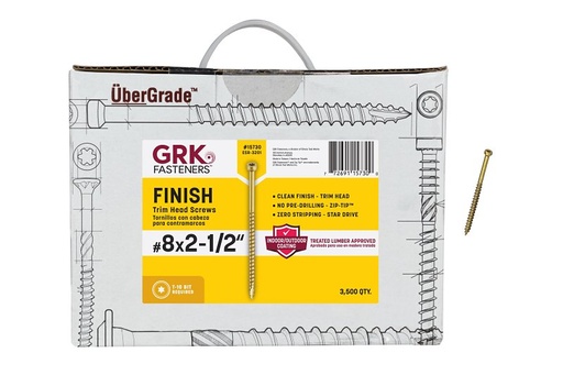 [3661980] SCREW FIN/TRIM 8X2-1/2IN      