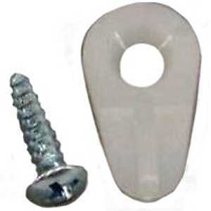 [6444442] SCREW WNDW SCRN CLIP WHT 50CT 