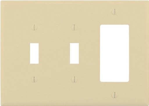 [1075662] WALL PLATE 3G 2TGL/DECR MID IV