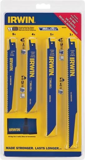 [0741306] BLADE SAW RECIP KT BI-MTL 11PC