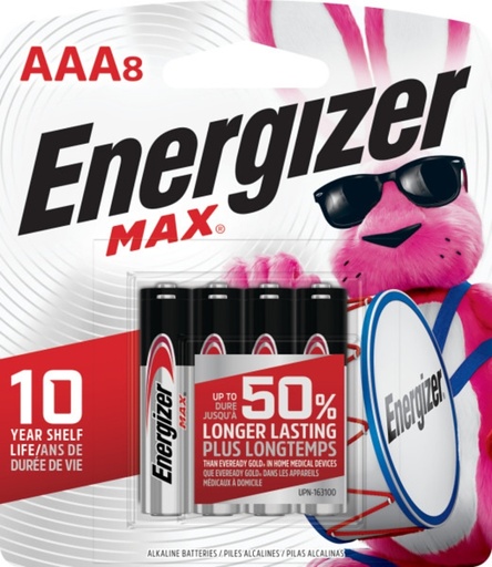 [0240648] BATTERY ALKALINE MAX 8PK/AAA  