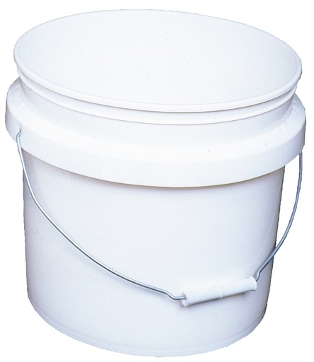 [6155816] PAINT PAIL PLSTC WHT 3.5GAL   