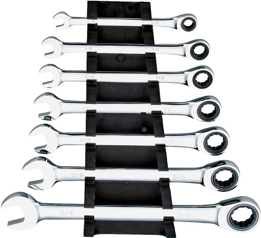 [564187] WRENCH RATCHET SET 7PC SAE    