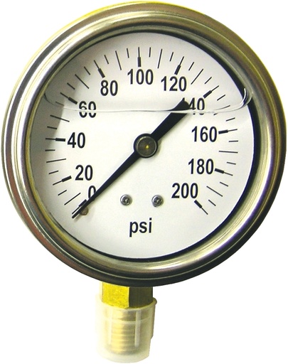 [3567609] GAUGE LIQ PRESS 200PSI 2-1/2IN