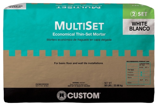 [2599231] MORTAR MULTI-SET WHT 50LB     
