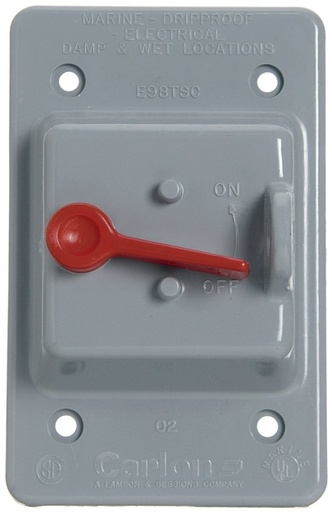 [1245059] GREY SINGLE TOGGLE SWITCH     