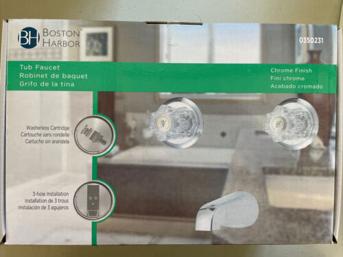 [350231] TUB FAUCET 2-HNDL CHROME      