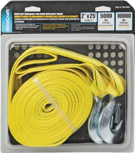 [1465590] TOW STRAP HD W/HOOK 2INX25FT  