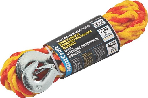 [1532183] TOW ROPE W/HOOK 3/4INX14FT    