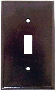 [4246062] WALL PLATE TOGGLE 1GANG BROWN 