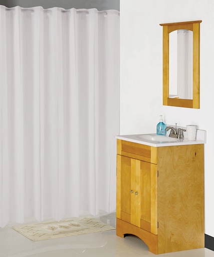 [90498] SHWR CURTN HOOKLSS 70X72 WHITE