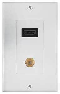 [7230832] WALLPLATE HDMI/COAX           