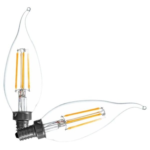 [1227578] BULB LED B10/C CLEAR SFTWHT 4W
