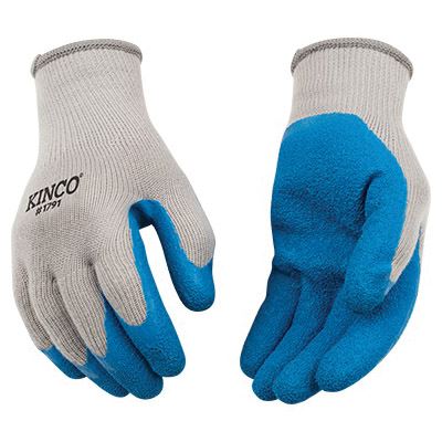 [8634313] GLOVES BLUE LATEX-KNIT M      