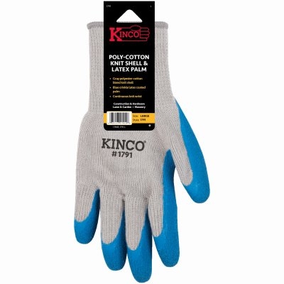 [8634339] GLOVES BLUE LATEX-KNIT  XL    