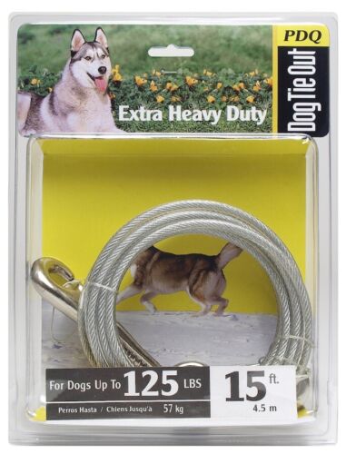 [1867712] TIE OUT DOG XLARGE 15FT PDQ   