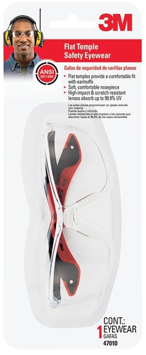 [5410543] SAFETY EYEWEAR BLK FRM/CLR LEN