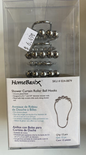 [240879] HOOK CURTAIN RLR BALL CHROME  