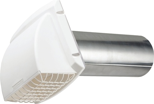 [197749] HOOD VENT DRYER PLSTC 4IN WHT 