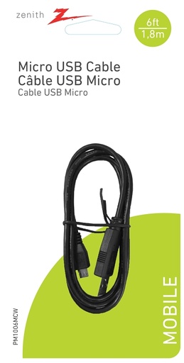[7231145] USB MICRO-USB A 6FT WHITE     