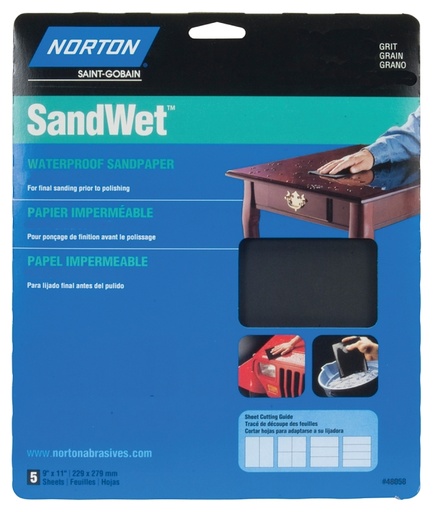 [3307022] SANDPAPER WT/DRY ASSORT 9X11IN