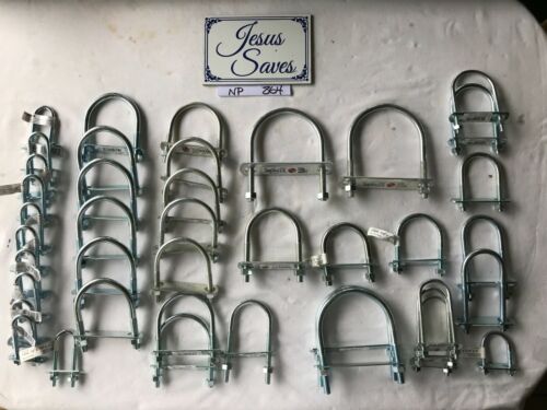 [785386] BOLT U ZN W/NUT 3/8X2-1/2X4IN 