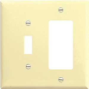 [6566335] WALL PLATE TGL/RCKR 2GANG IVRY