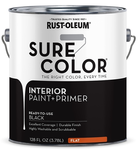 [7457377] PAINT WALL FLAT BLACK GA      