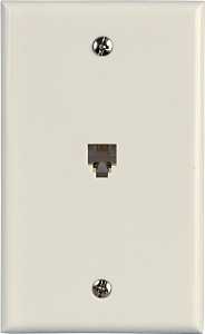 [6316798] WALL JACK MODLR PHONE FLSH WHT