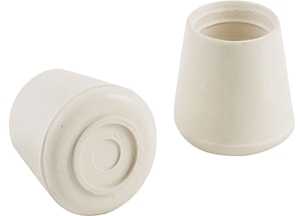 [6605380] TIP LEG FURN 1-1/8IN WHT RUBB 
