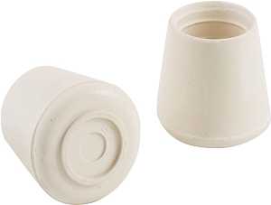 [6840375] TIP LEG FURN 1-1/4IN WHT RUBB 