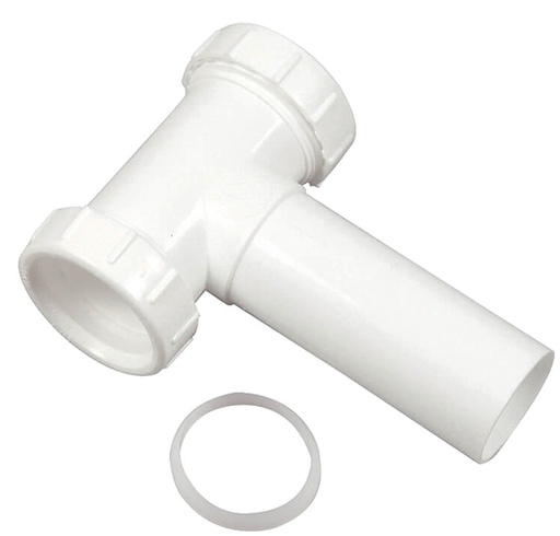 [3134731] TEE CENTER OUTLET 1-1/2IN WHT 