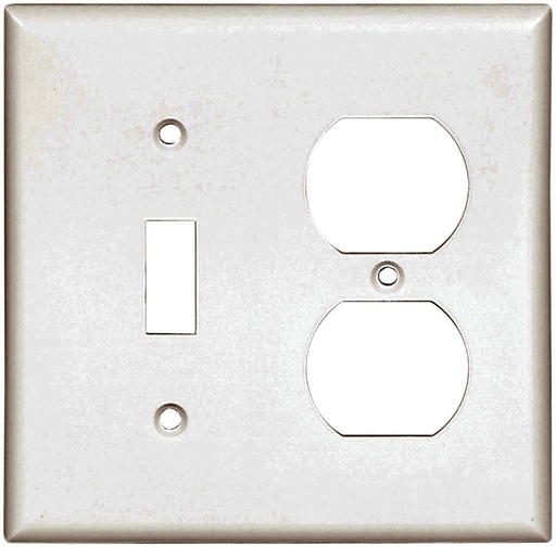 [6326565] WALL PLATE 2G TGL/DUPL STD WHT