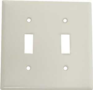 [6326771] WALL PLATE TOGGLE 2GANG WHITE 