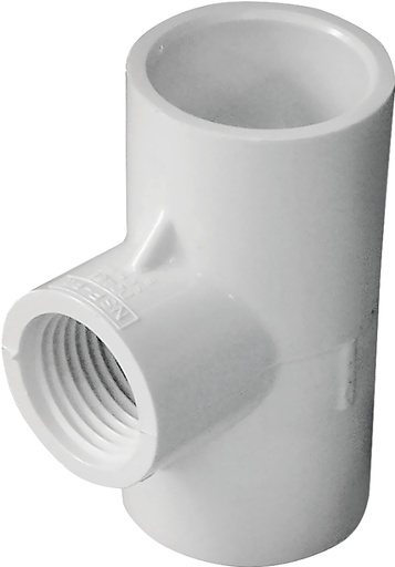 [6110506] TEE PVC 3/4S X 3/4S X 1/2FIP  