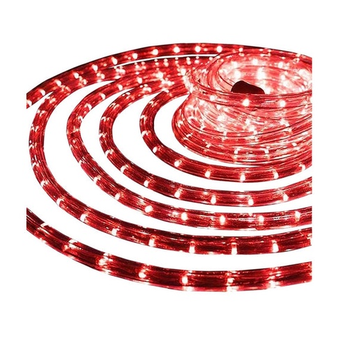 LIGHT ROPE LED RED 18FT       