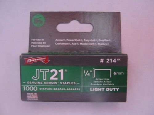 [4122545] STAPLE JT21 214 1000PK 1/4IN  
