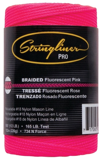 [7029390] TWINE #18X500FT FLU PINK BRAID