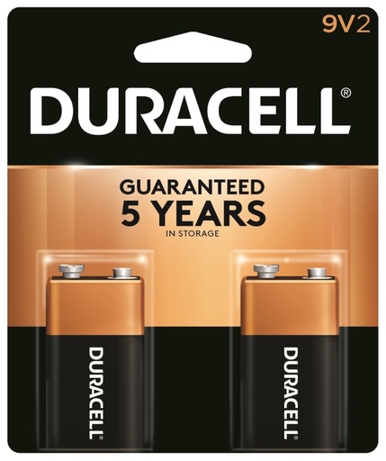 [1375989] BATTERY ALKALINE CUTOP CD/2 9V