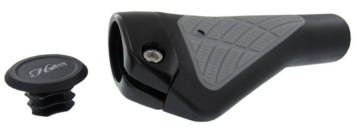 [380130] HF600 ERGONOMIC TRP GRIPS W/ALLOY CLAMP BLK