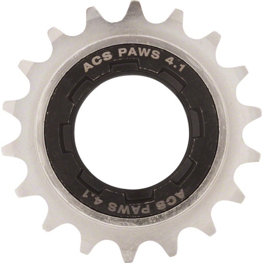 [106362] PAWS 4.1 STD-SIZE ChroMo FREEWHEEL 18t x 3/32" NICKEL