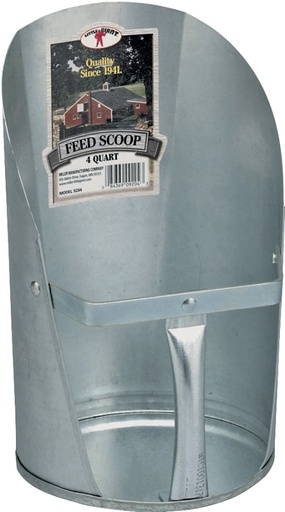 [7168024] SCOOP FEED GALV MILLER 4QT    