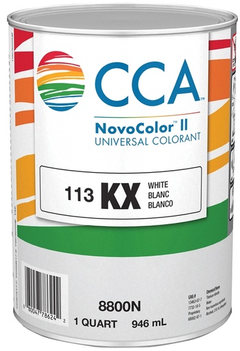 [8306854] PAINT COLORANT KX WHITE QT    