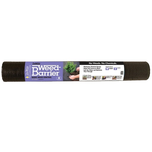 [2753648] BARRIER WEED 5YR BLACK 3X100FT