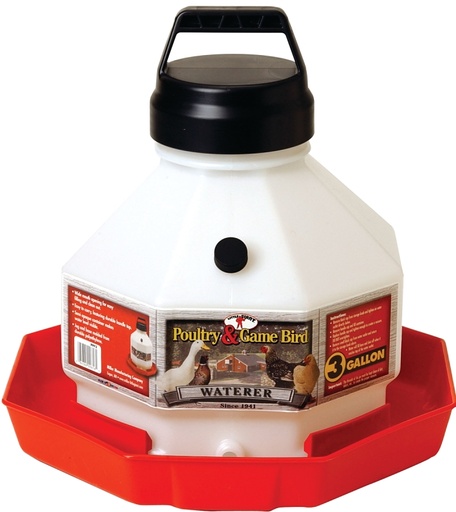 [58065] 3GAL PLASTIC POULTRY WATERER  