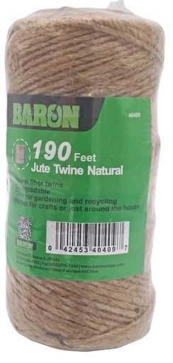 [7458995] TWINE JUTE NATURAL 190FT      