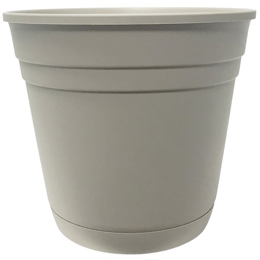 [8376220] PLANTER/SAUCER TAUPE 12IN     