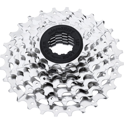 MicroSHIFT H07 Cassette - 7 Speed  12-28t  Silver  Nickel Plated